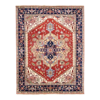 Serapi Wool Rust Area Rug- 6' 0'' X 6' 0'' For Sale