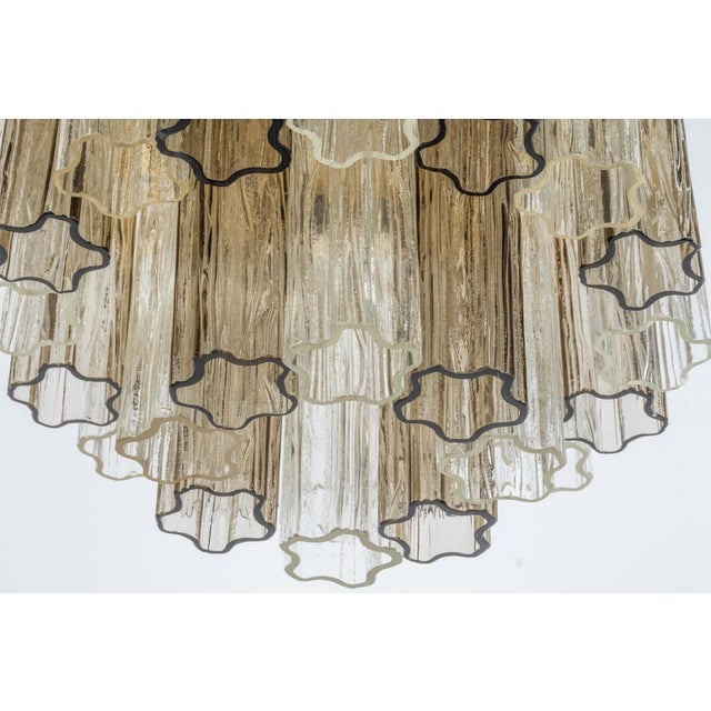 Murano Glass Tronchi Flush Mount Light attributed to Venini for Kalmar, Austria, 1960s For Sale - Image 3 of 13