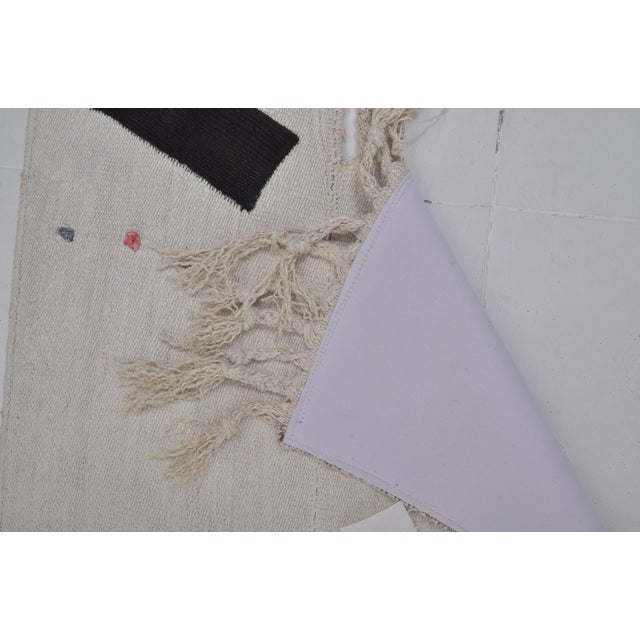 Vintage Antique Hemp Kilim Rug For Sale - Image 4 of 10