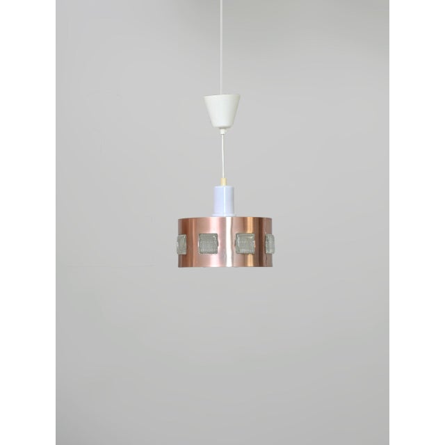 1960s Scandinavian Metal Pendant Lamps, 1960s, Set of 2 For Sale - Image 5 of 15