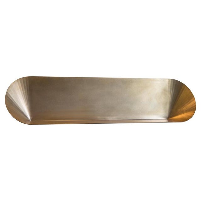 Metal Seashell Shelf in Brass by Julien Vidame For Sale - Image 7 of 7