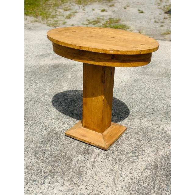 French Antique Pine Side Table For Sale - Image 3 of 7