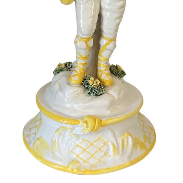 1970 Italian Peasant Boy With Flute Figurine by Meiselman For Sale - Image 4 of 8