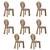 Not Yet Made - Made To Order Mary II Dining Chairs with Wood or Lacquered Legs by Ottiu, Set of 8 For Sale - Image 5 of 5