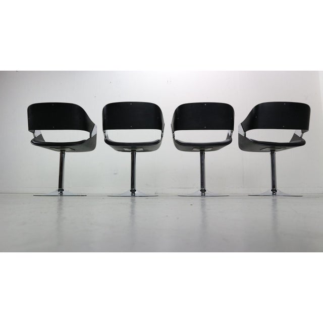Metal Set of Dining Room Chairs attributed to Rudi Verelst for Novalux, 1970s For Sale - Image 7 of 18
