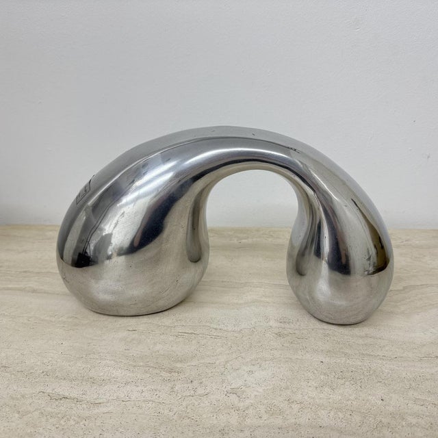 Biomorphic Sculpture Object in Aluminum by Eva & Peter Moritz for Ikea, 1980 For Sale - Image 18 of 18