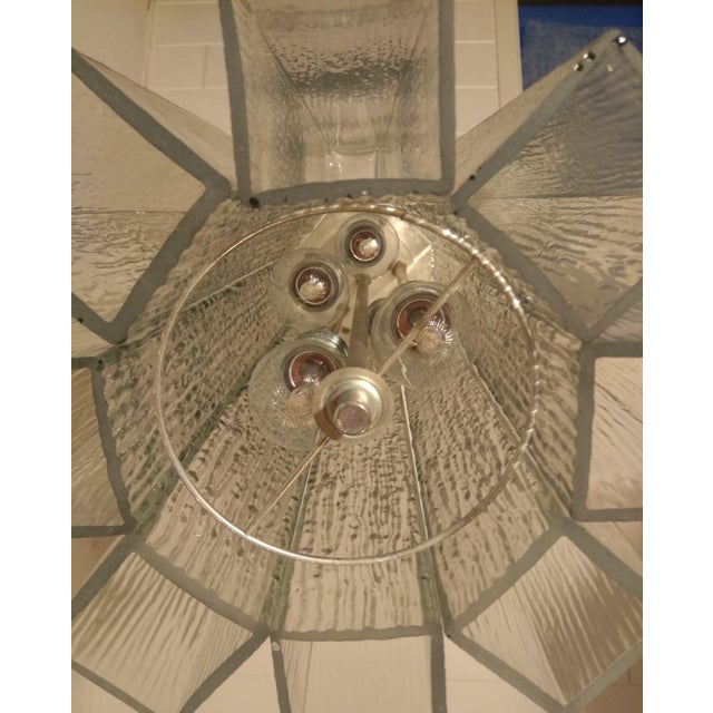 This glass suspension lamp was produced by Doria. Labeled by Maker, Up to 250V (Europe/UK Standard).The wiring of this...