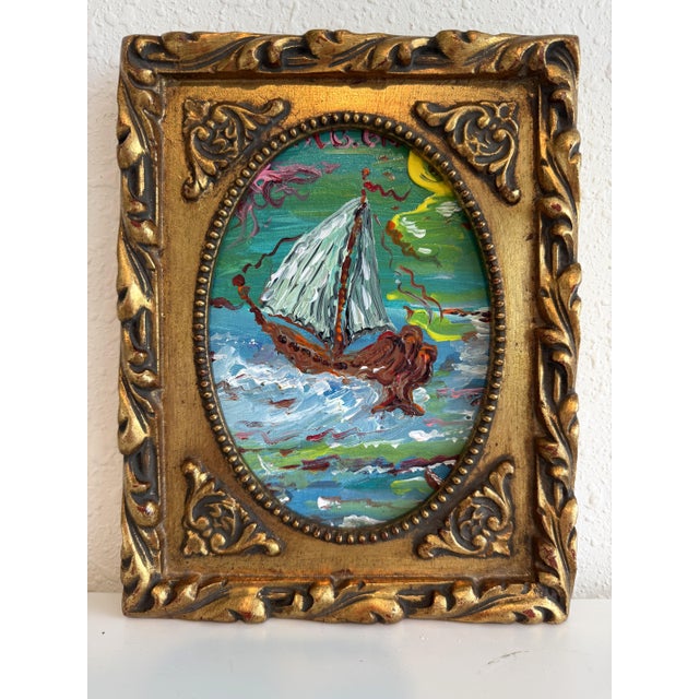 "Medusa Schooner" is an original acrylic painting by Serg Graff, capturing the exhilarating power of the sea through...
