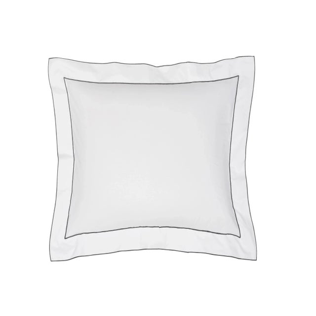 A collection brimming with sophistication, our exquisitely crafted Salerno Percale Shams are embroidered with a piping...