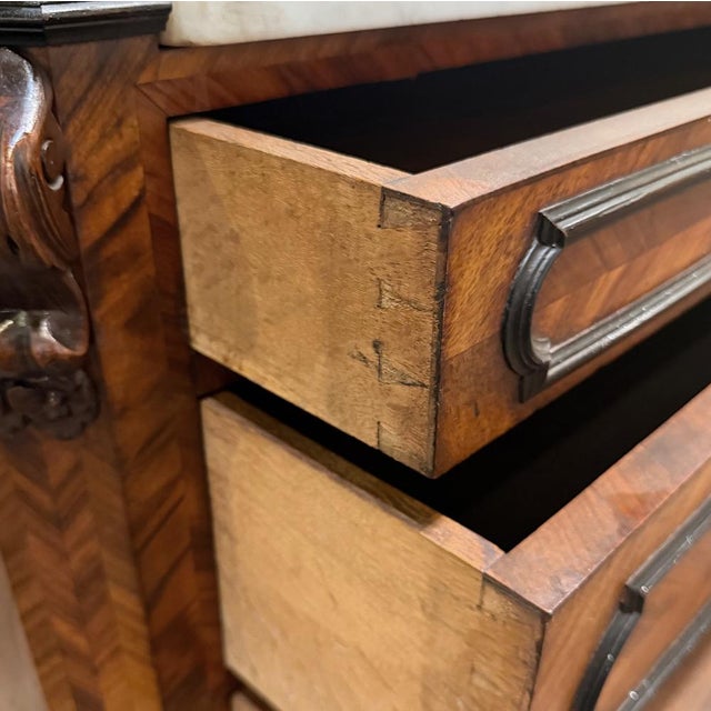 French Napoleon III Period Rosewood Commode ~ Vanity ~ Washstand For Sale - Image 9 of 18