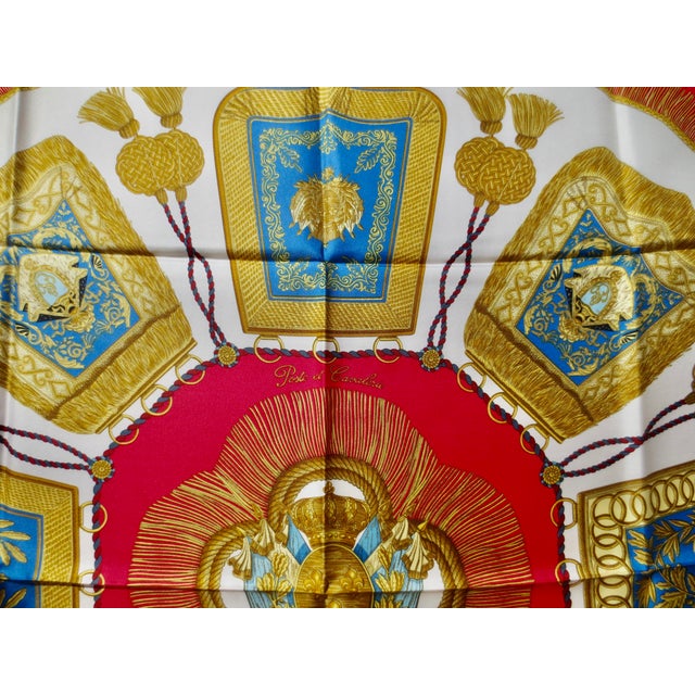 Hermes Silk Scarf " Poste Et Cavalerie" 1987 For Sale In New York - Image 6 of 11