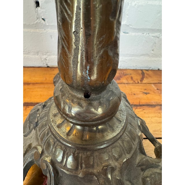 Early 20th Century Antique Wrought Iron French Bistro Chair With Rotating Seat For Sale - Image 4 of 12