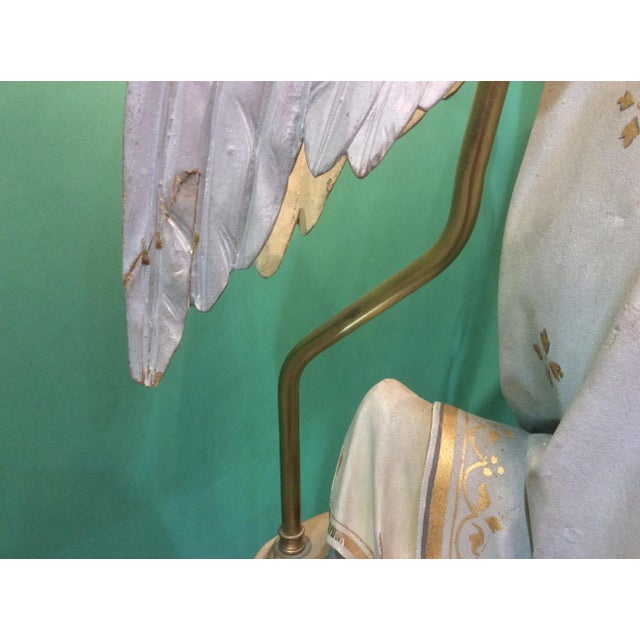 1900 - 1909 Antique Angel Lamps - a Pair For Sale - Image 5 of 17