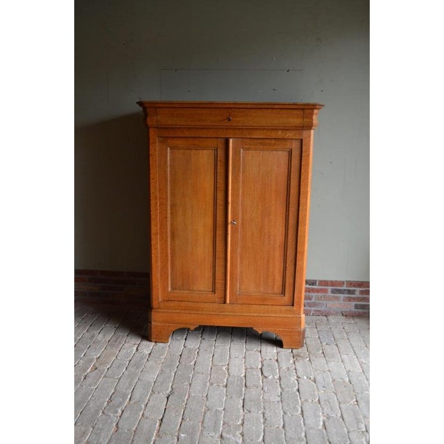 Antique Louis Philippe Wardrobe in Oak For Sale - Image 10 of 10