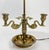 Mid 20th Century Vintage Chapman French Empire Style Brass Swan Bouillette Lamp With Tole Shade For Sale - Image 5 of 10
