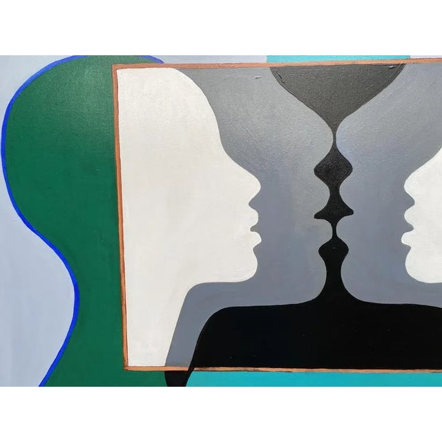 Modern Marie Bec, Composition, 2022, Mixed Media & Acrylic on Canvas For Sale - Image 3 of 7