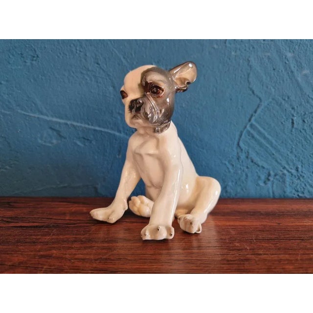 Ceramic French Bulldog Puppy Figurine from Nymphenburg For Sale - Image 7 of 7