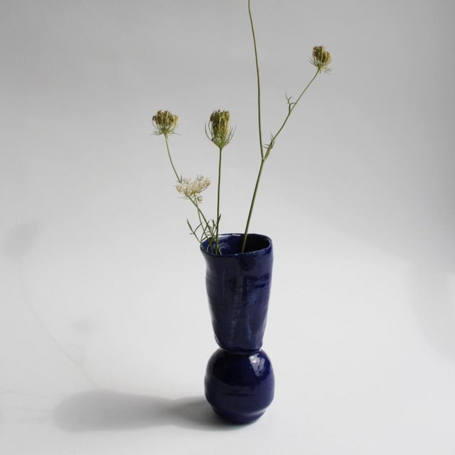 high fired stoneware, decorated with porcelain based engobes, transparent glaze. The MINI Vase is part of a open...