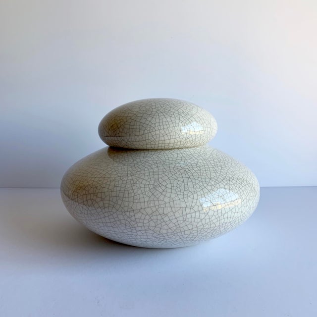 Glazed Ceramic Vessel For Sale - Image 4 of 4