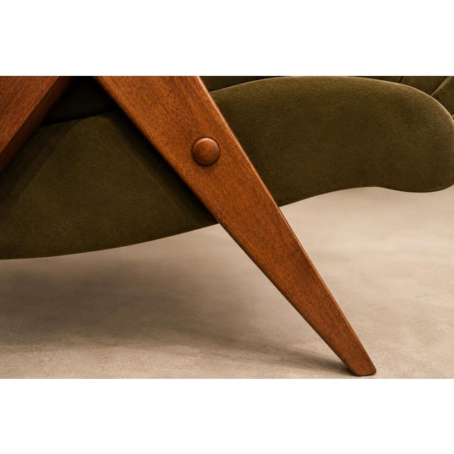 José Zanine Caldas “Z” Armchair in Pau Marfim and Olive Mohair, Brazil, 1950s For Sale - Image 16 of 16