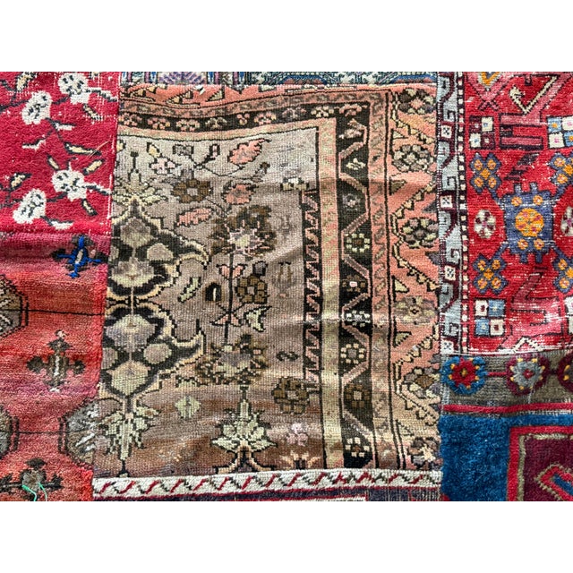Textile 9ft 8in X 12ft Turkish Patchwork Area Rug For Sale - Image 7 of 15