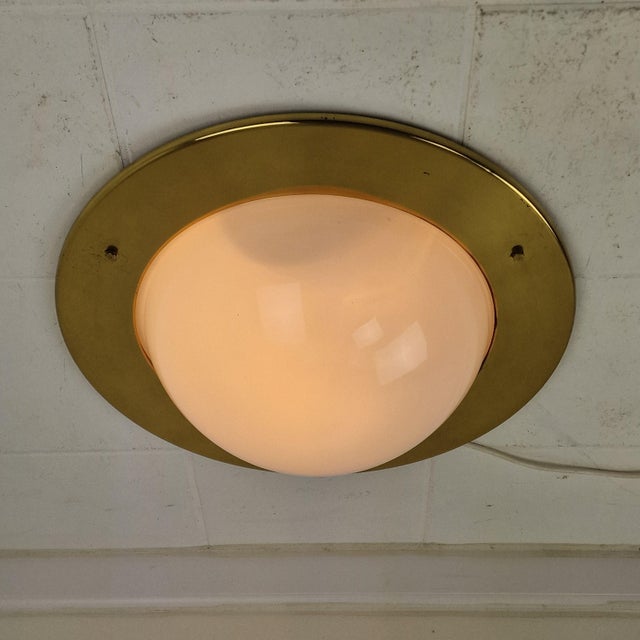 1960s Model LSP6 Tommy Flush Mount attributed to Luigi Caccia Dominioni for Azucena, 1960s For Sale - Image 5 of 11