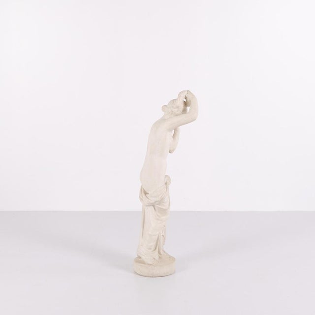 1920s Sculpture of Partially Undressed Female Figure in Biscuit Porcelain, 1920s For Sale - Image 5 of 9