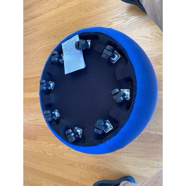 Bernhardt Designs Upholstered Pouf Stool For Sale - Image 9 of 10