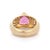 Metal 2.81 Carat Trillion Cut Ruby Diamond Cocktail Ring in 18k Yellow Gold Size 7 For Sale - Image 7 of 14