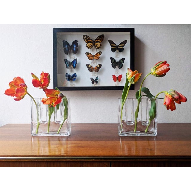 Sculptural Crystal Glass Vases by Josef Riedl for Riedl Glass, Austria, 1970s, Set of 2 For Sale - Image 13 of 15