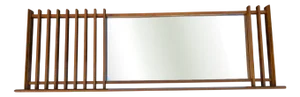 Vintage Italian Mirror in Teak by Sacilese, 1962