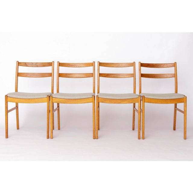 Vintage Oak Dining Chairs by Alb Johansson & Söner, 1960s, Set of 4 For Sale - Image 11 of 11
