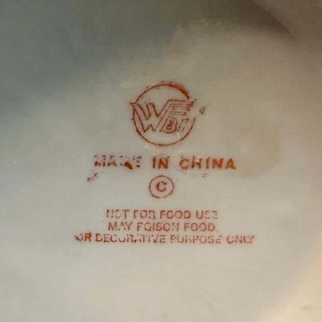 Large Vintage Chinoiserie Plum Tree Chinese Porcelain Ginger Jar For Sale - Image 4 of 4