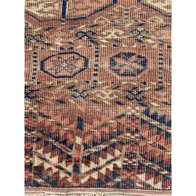Brown Turkmen Bokhara Rug from Bobyrugs, 1890s For Sale - Image 8 of 18