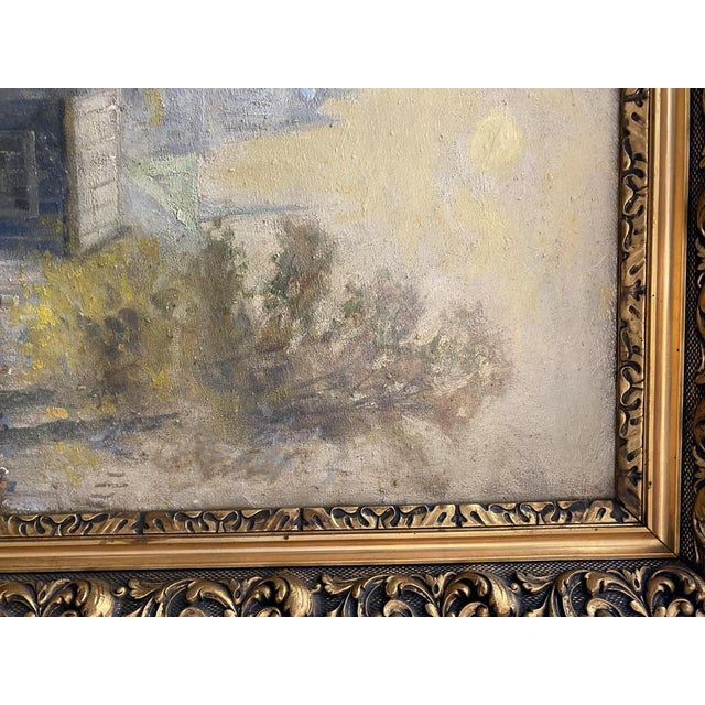 Franz Max Richter-Reich, Impressionist Flower Market in Amsterdam, 1940, Oil on Canvas For Sale - Image 9 of 14