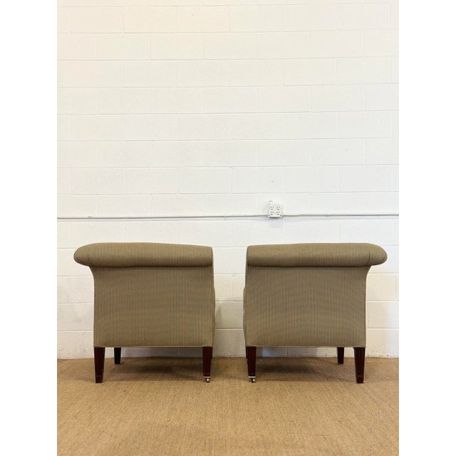 Vintage English Napoleon Edwin Lutyens Armchairs – A Pair For Sale - Image 9 of 10