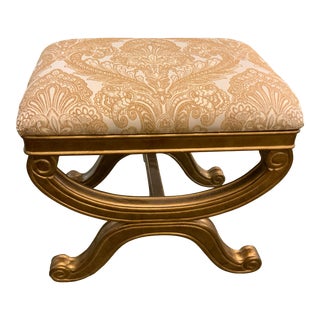 Early 21st Century Chinese Style Ottoman by Croscill Home For Sale