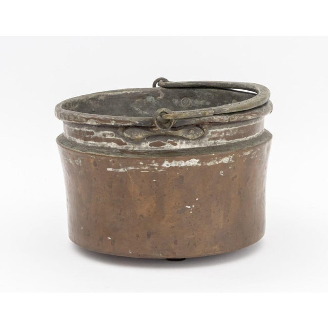 Antique Copper and Brass Cauldrons, 2 For Sale - Image 9 of 15
