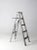 This vintage painter’s wooden ladder has the character and patina that come from years of practical use. The softly...
