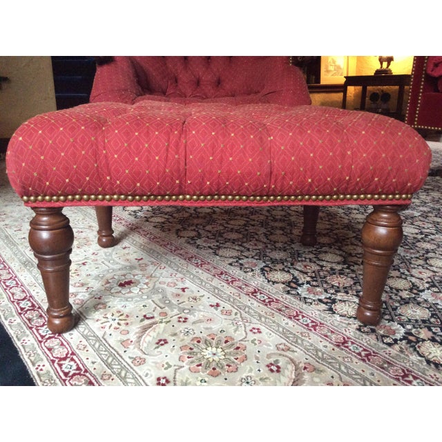 Sleepy Hollow Chair & Ottoman - A Pair | Chairish