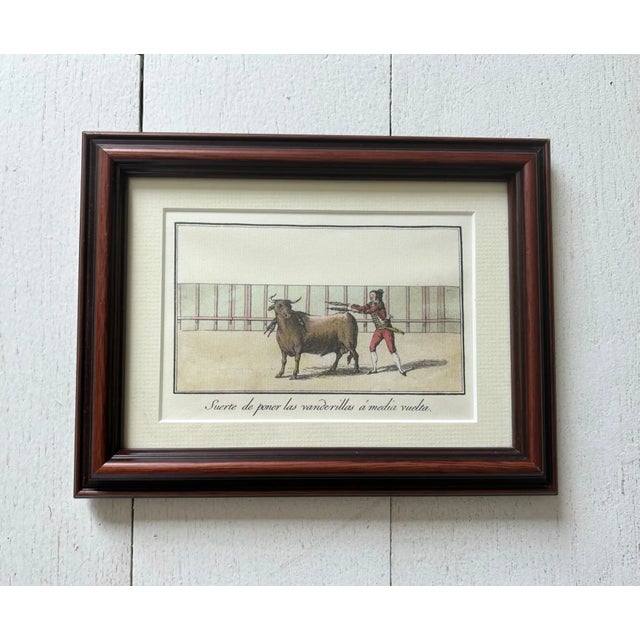Traditional Pair of Framed Spanish Matador Prints For Sale - Image 3 of 5