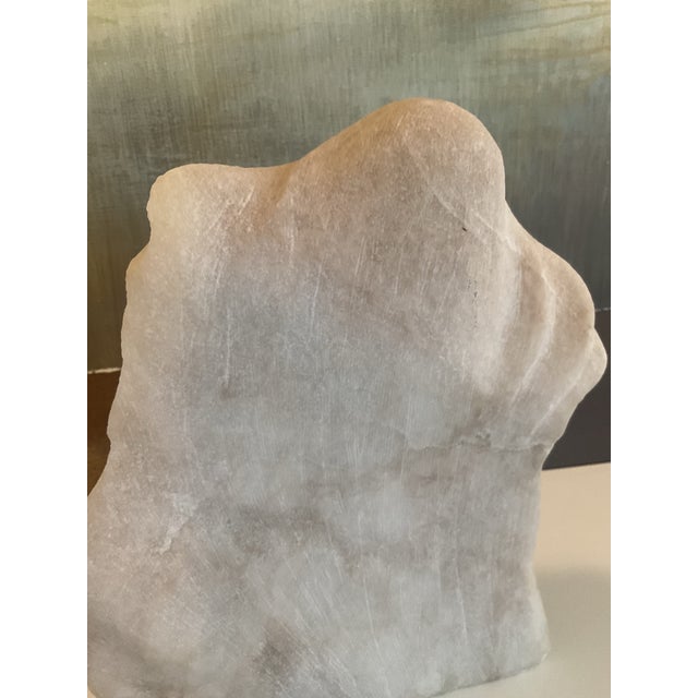 Mid 20th Century Hand-Carved Alabaster Sculpture For Sale - Image 9 of 9