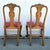 19th Century Set 12 English/Irish Queen Anne Style Walnut Upholstered Dining Chairs For Sale - Image 4 of 12