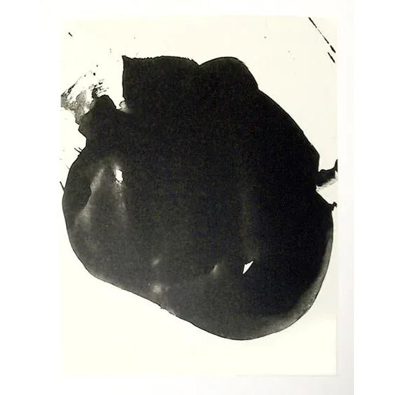 Untitled V Robert Motherwell Year: 1987 Size: 14 in. x 11 in. Lithograph on Japon with Chine Colle 750