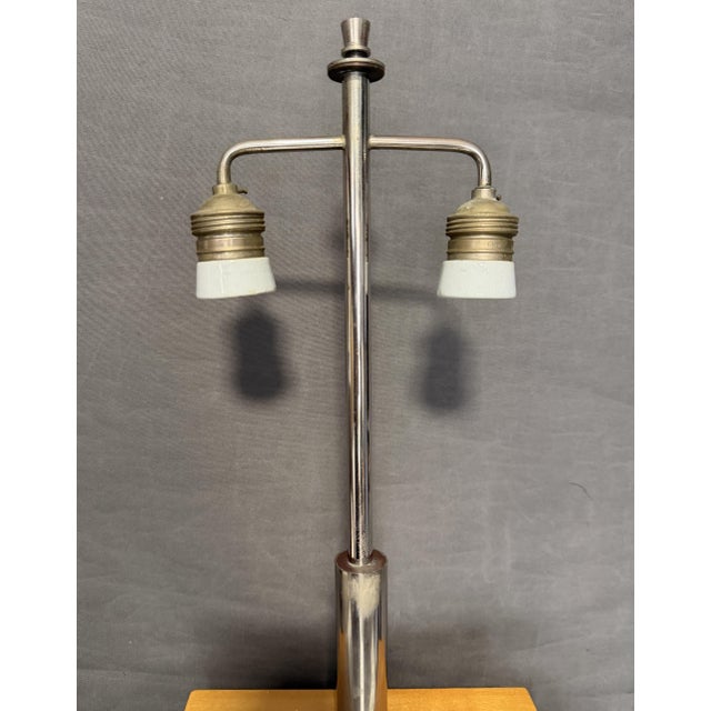 Lacquered Table Lamp with Geometric Decor, 1970s For Sale - Image 12 of 13