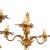 Mid 20th Century Set of Four Italian Gilt Iron Louis XV-Style Three-Light Sconces, Mid-20th Century For Sale - Image 5 of 16
