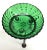 1960s Small Green Hobnail Glass Footed Trinket Bowl For Sale - Image 5 of 6