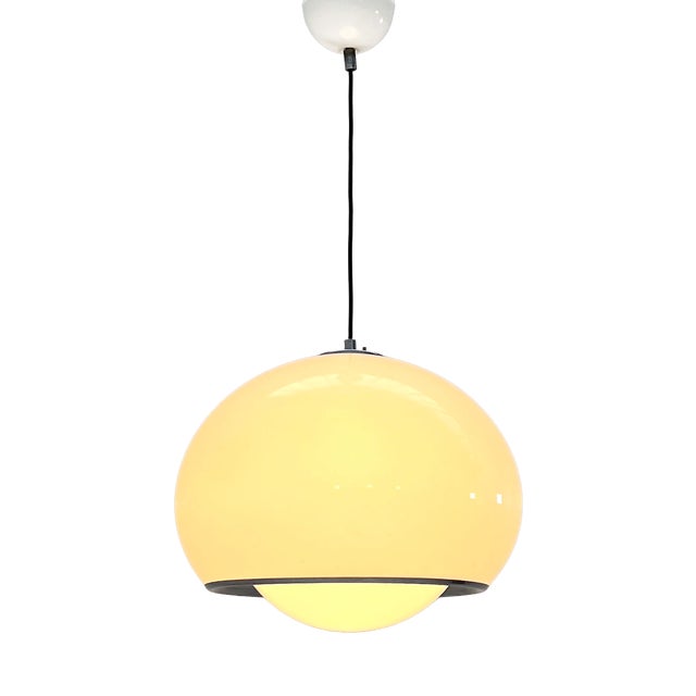White Bud Pendant Lamp by Studio 6G for Guzzini, 1970s For Sale