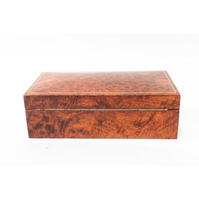 Wood Maple Wood Cigarettes Box, Vienna, Austria, 1950s For Sale - Image 7 of 13
