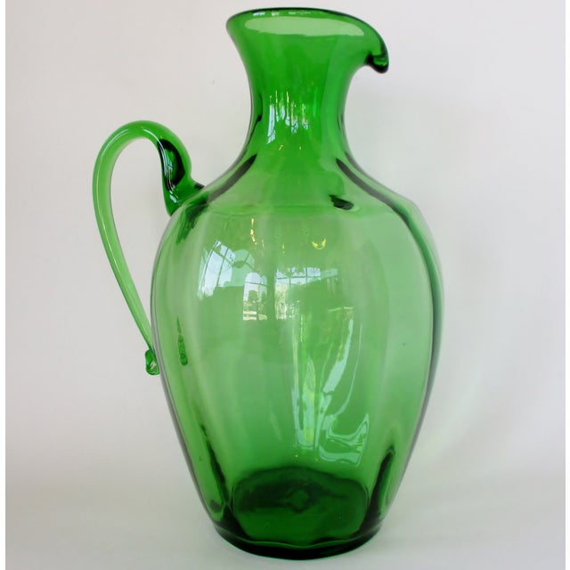 Vintage Blenko Glass Pitcher Vase Chairish
